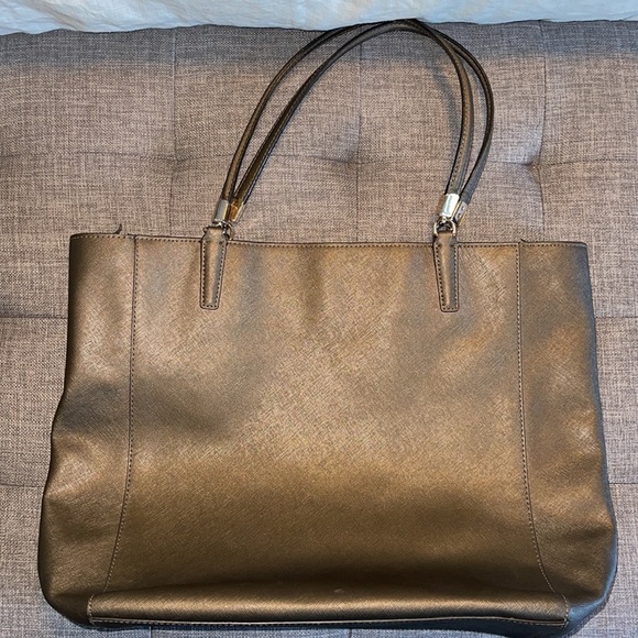 Coach Purse Bronze Tote - Picture 1 of 4